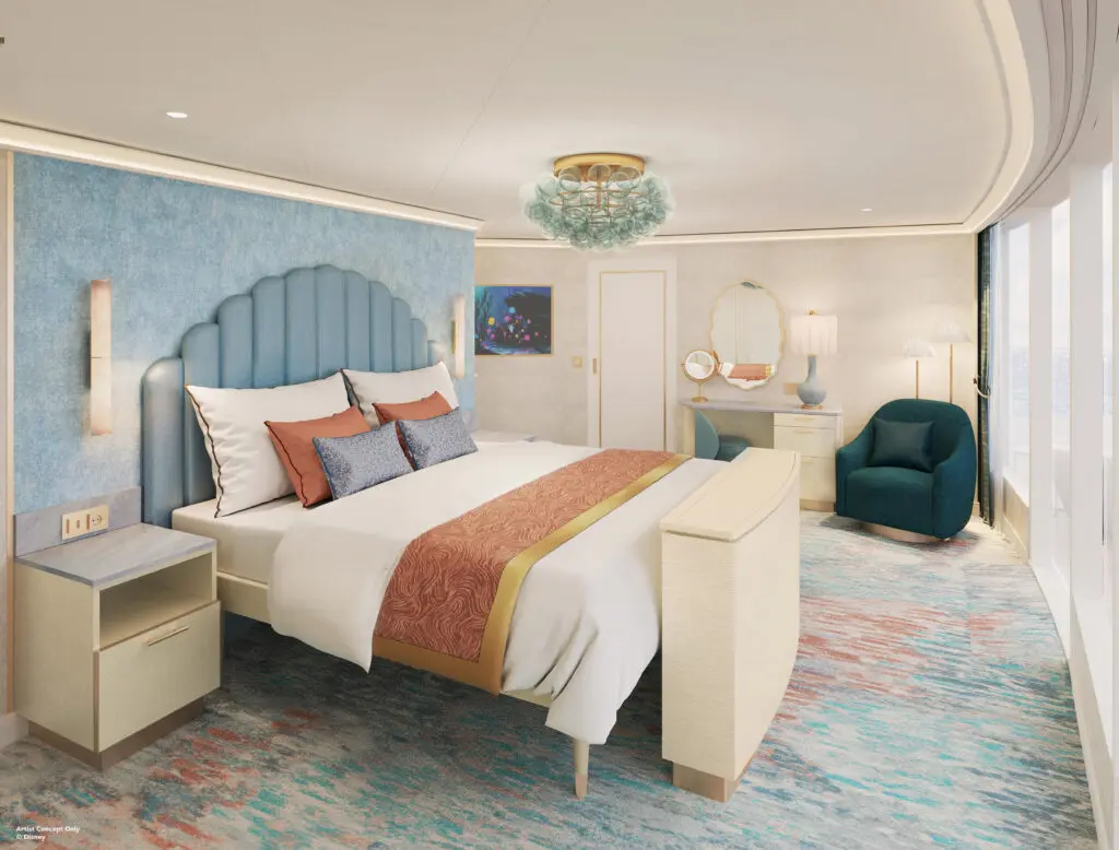 Concept rendering of Royal Reef Suite aboard the Disney Believe