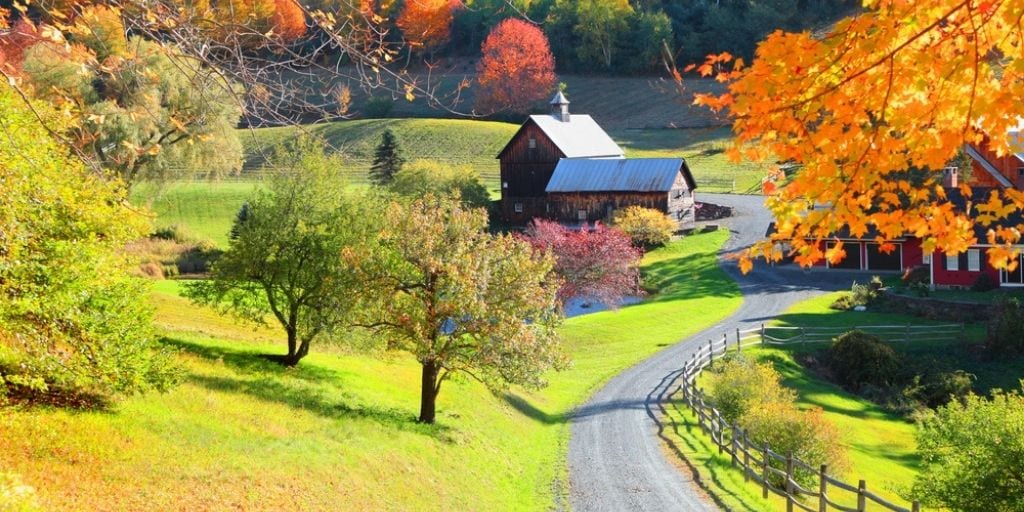 Fall foliage on a road trip in Vermont (Photo: Shutterstock)