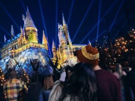 Hogwarts gets all lit up for the holidays at Universal Orlando (Photo: Universal Orlando)