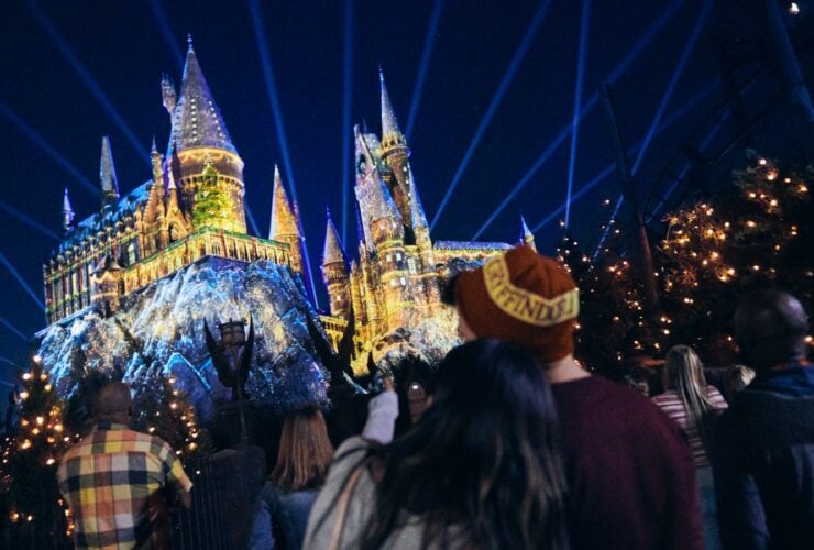 Hogwarts gets all lit up for the holidays at Universal Orlando (Photo: Universal Orlando)