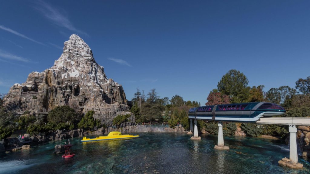 Monorail at Disneyland Resort