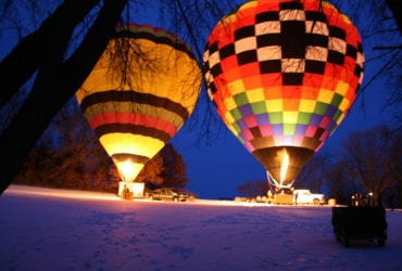 Hot Air Balloons Winter Carnival-Photo Credit Eagle Ridge Resort and Spa