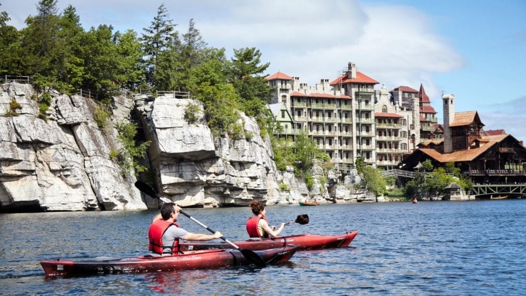 Kayaking at Mohonk Mountain House in New Paltz, New York (Photo: Mohonk Mountain House)