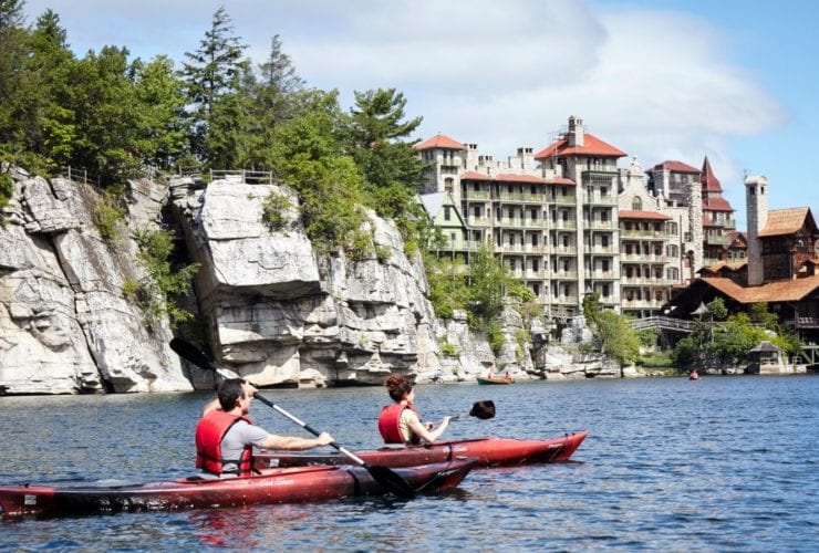 Kayaking at Mohonk Mountain House in New Paltz, New York (Photo: Mohonk Mountain House)