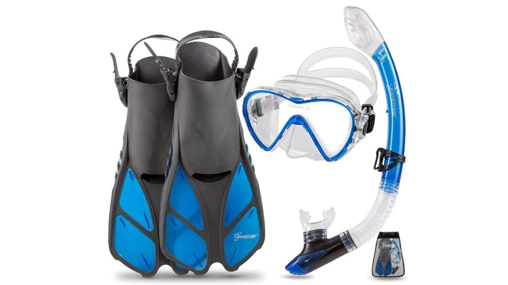 Seavenger Aviator Snorkeling Set dengan Gear Bag (Foto: Amazon)