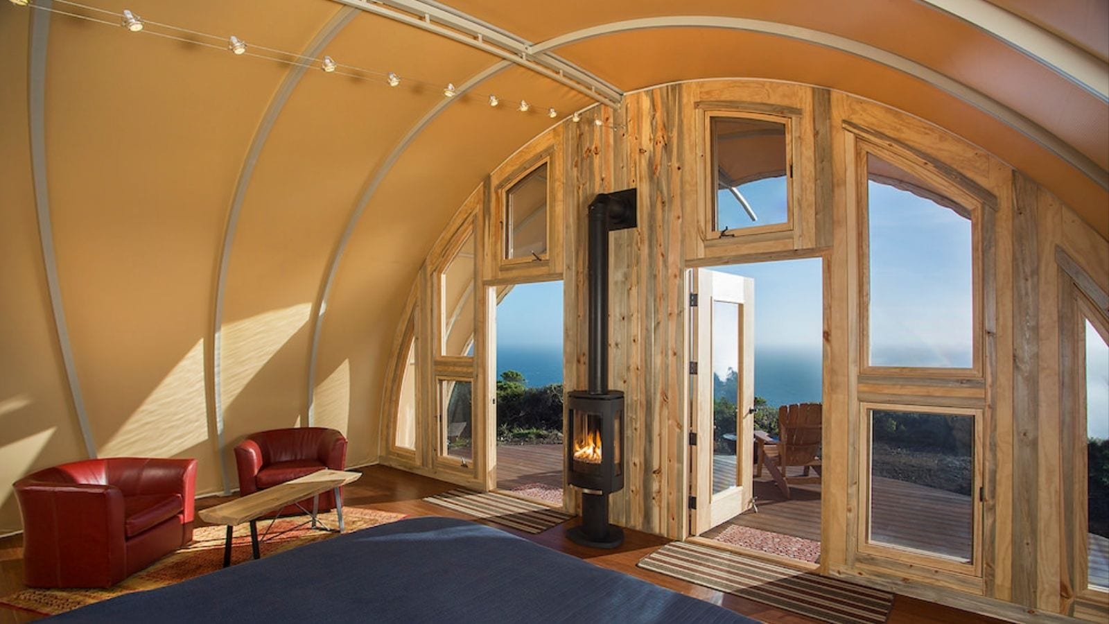 Autonomous glamping tent in Big Sur, California (Photo: Treebones Resort)