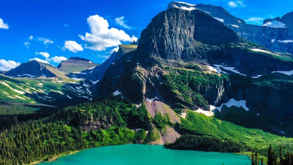 Grinnell Lake in Glacier National Park