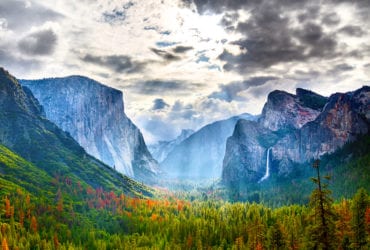 image of Yosemite Valley in early fall for story about national park visits in 2021