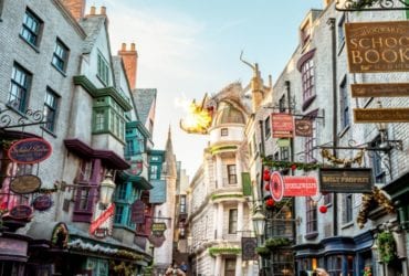 Diagon Alley and the Ukranian Ironbelly dragon at the Wizarding World of Harry Potter in Orlando (Photo: Shutterstock)
