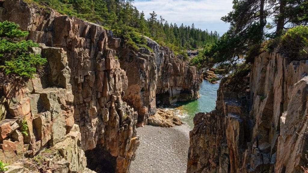 Winter harbor view Acadia National Park one of the best vacation spots for couples