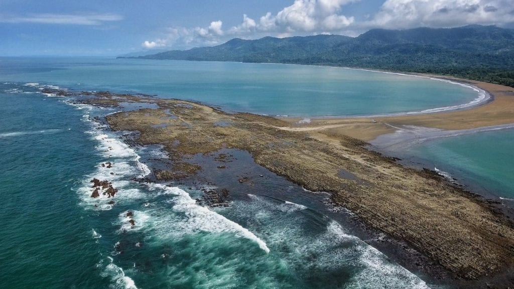 Uvita, Costa Rica Whales Tail beach, one of the best vacation spots for couples