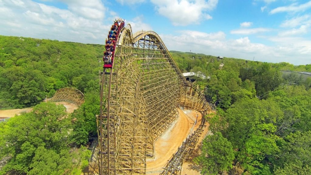 Wooden roller coaster at Silver Dollar City in Branson, Missouri (Photo: Silver Dollar City)