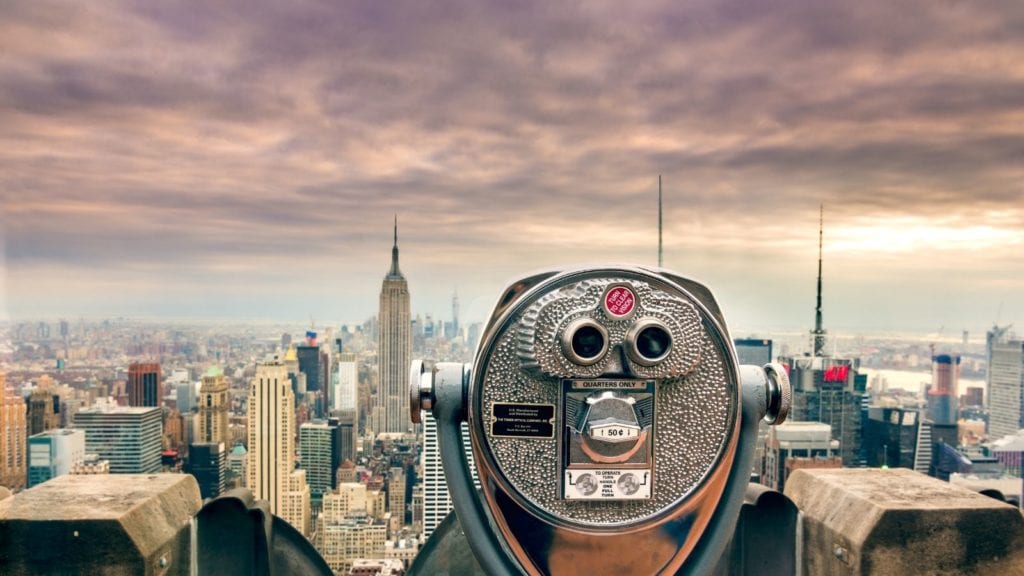 View of the Manhattan skyline and Empire State Building in New York City (Photo: @eric_urquhart via Twenty20)