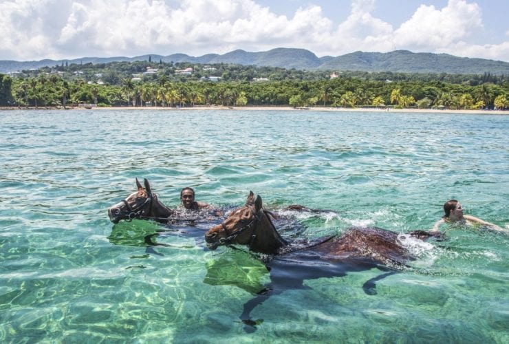 Swimming with Horses at Half Moon All-Inclusive Family Resort (Photo: Half Moon)