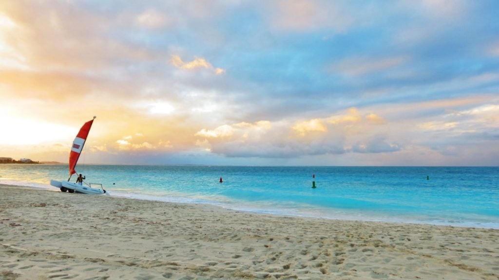 Sunset over Grace Bay beach in Providenciales, Turks and Caicos (Photo: @straubmuller via Twenty20)