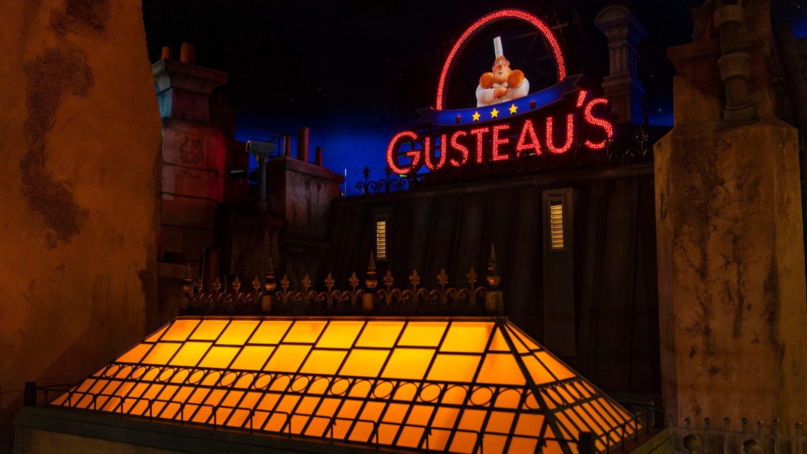 Remy's Ratatouille Adventure at EPCOT: Gusteau magically invites guests to join Chef Remy for a special meal in the attraction queue for Remy’s Ratatouille Adventure at EPCOT at Walt Disney World Resort in Lake Buena Vista, Fla. (Matt Stroshane, photographer)