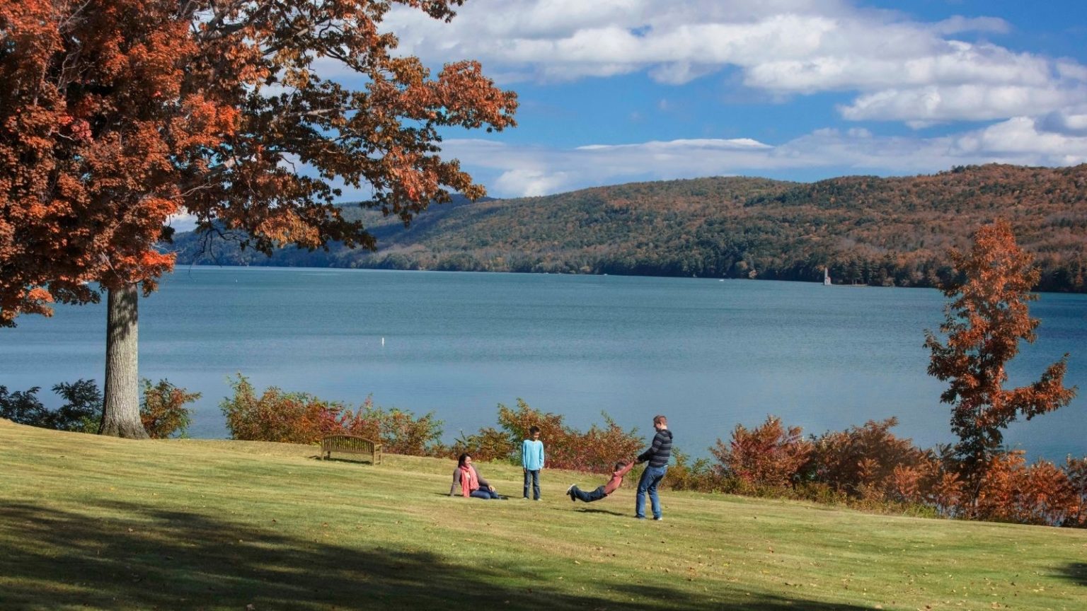 Cooperstown Family On The Shore In Fall Credit Chip Henderson 1536x864 