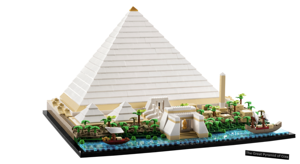 gambar set Arsitektur LEGO dari Piramida Agung Giza