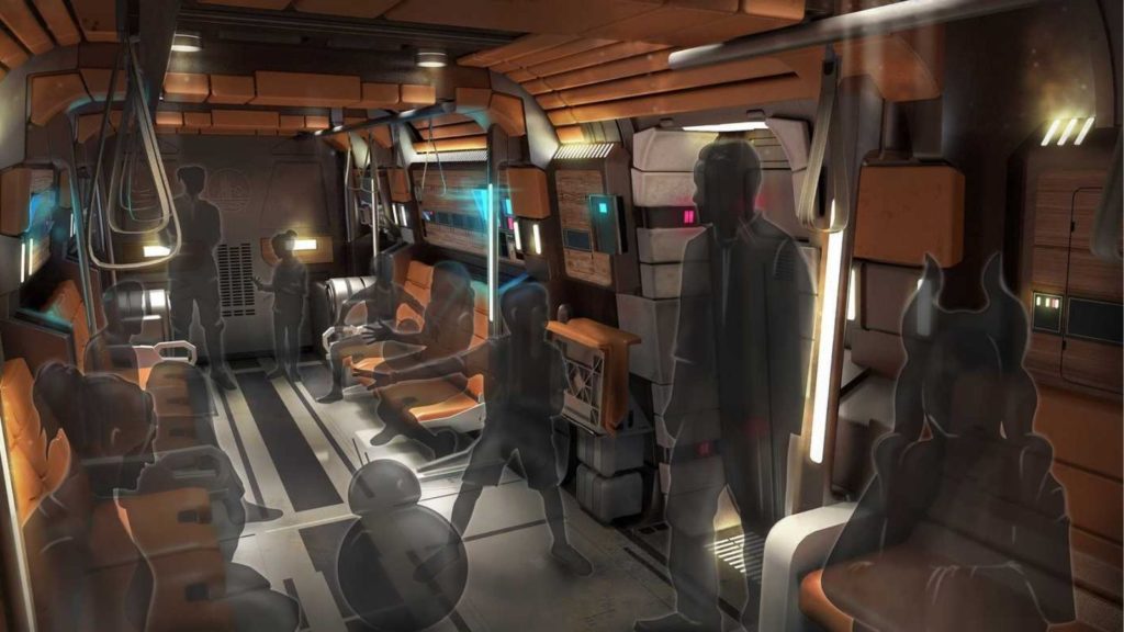 Artist's rendering of the Star Wars: Galactic Starcruiser transport (Photo: Disney)