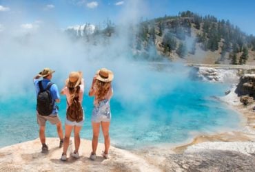 Excelsior Geyser from the Midway Basin in Yellowstone National Park (Photo: Shutterstock)