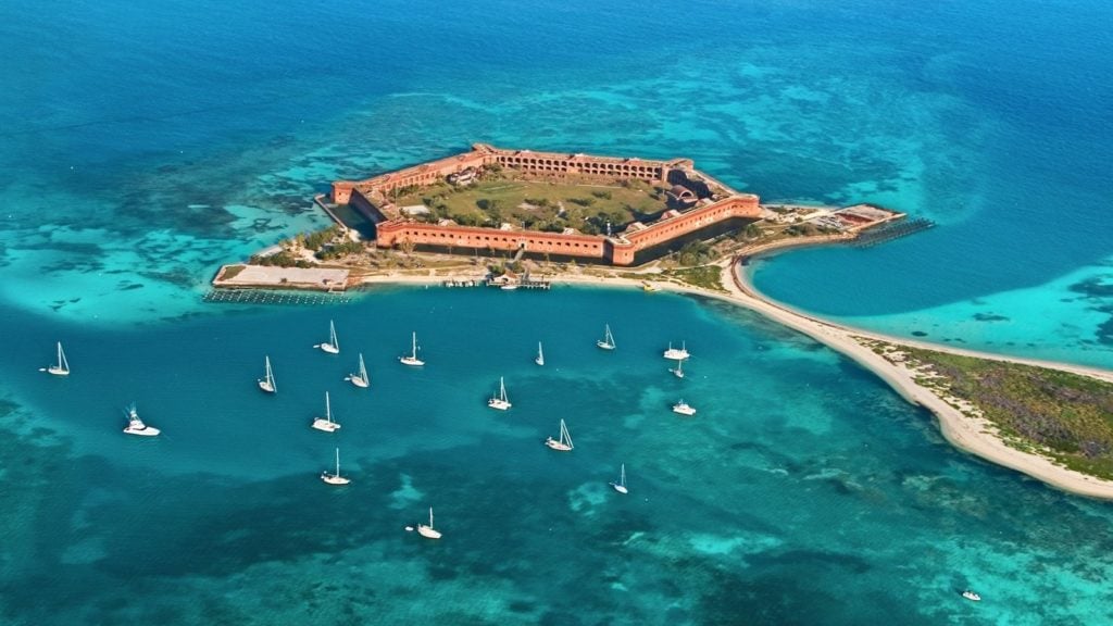 Aerial view of Fort Jefferson at Dry Tortugas National Park (Photo: Shutterstock)