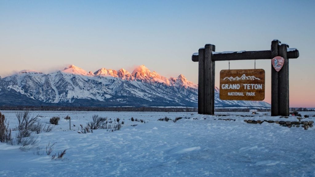 Grand Teton National Park in winter (Photo: NPS)