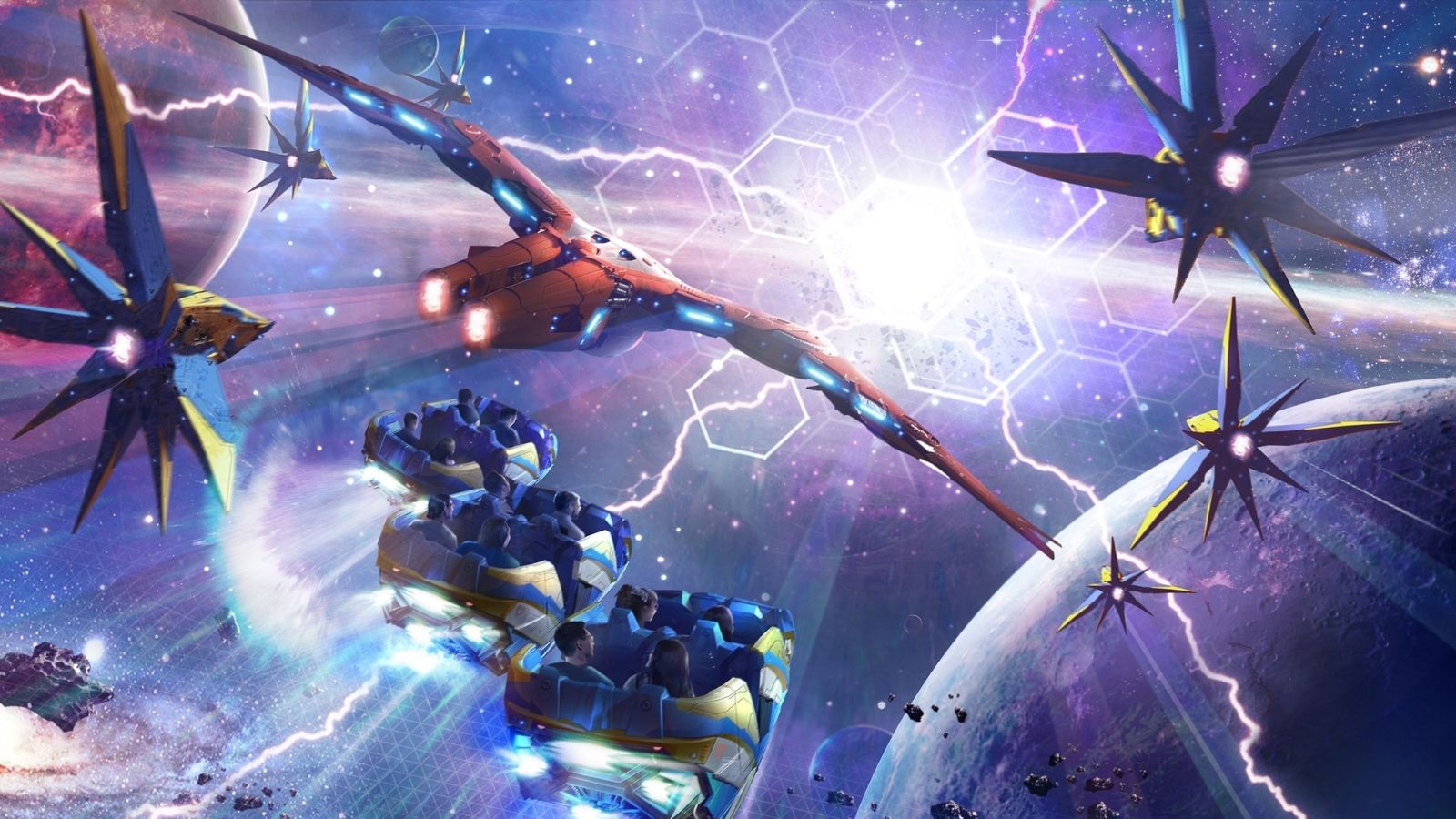 Artist concept rendering in Guardians of the Galaxy: Cosmic Rewind (Photo: Disney)