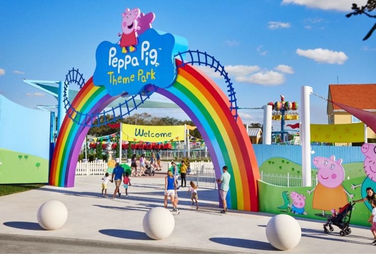 Rainbow entrance to Peppa Pig Theme Park (Photo: Pegga Pig Theme Park)