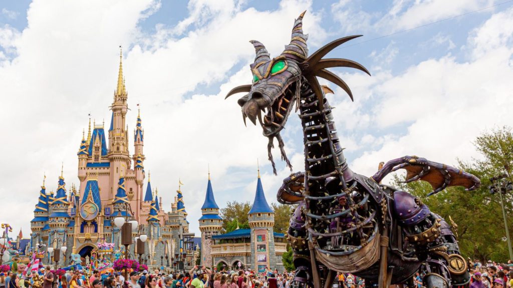 Malificent towers over Disney's Festival of Fantasy parade (Photo: Disney)