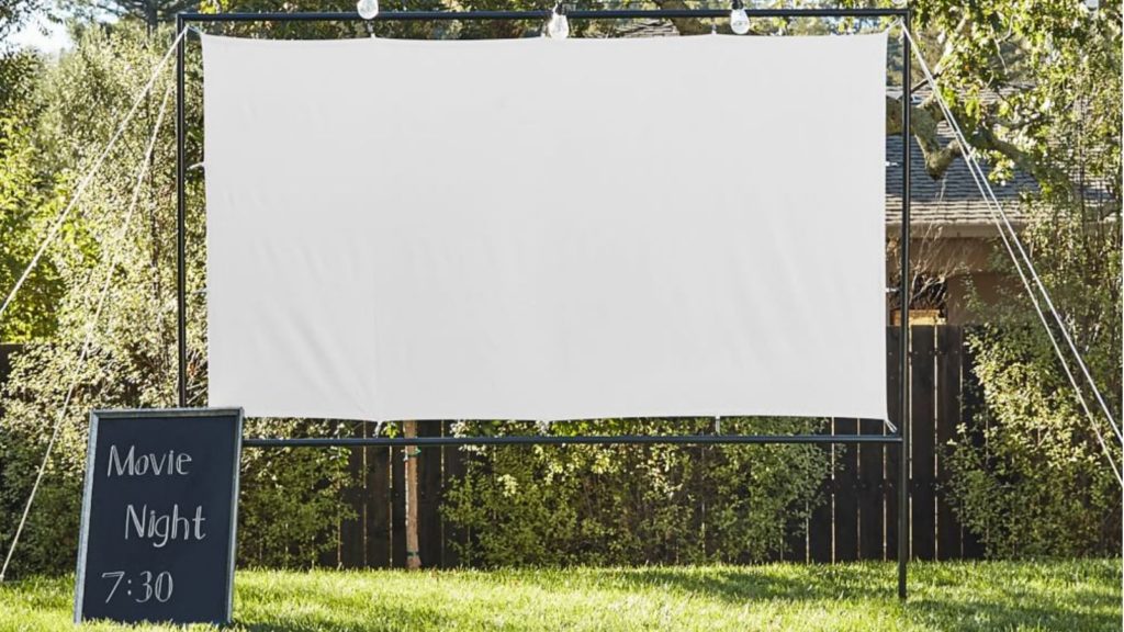 retractable outdoor movie screen