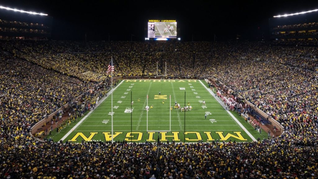 Michigan Stadium in Ann Arbor (Photo: @dpgoldphotos via Twenty20)