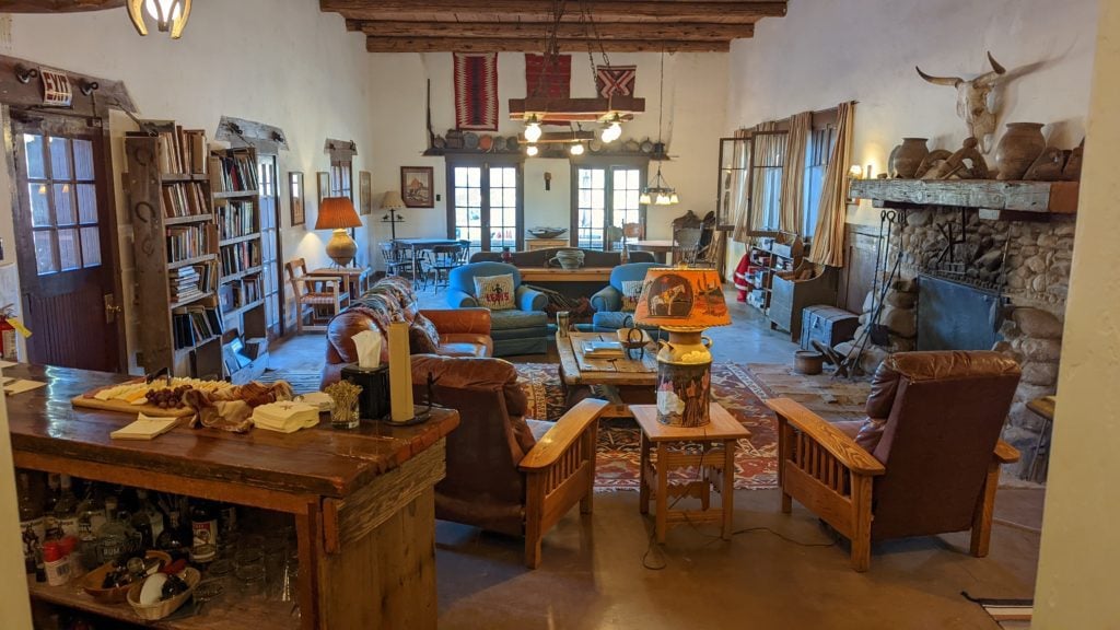 living room of Kay El Bar Guest Ranch, an Arizona dude ranch