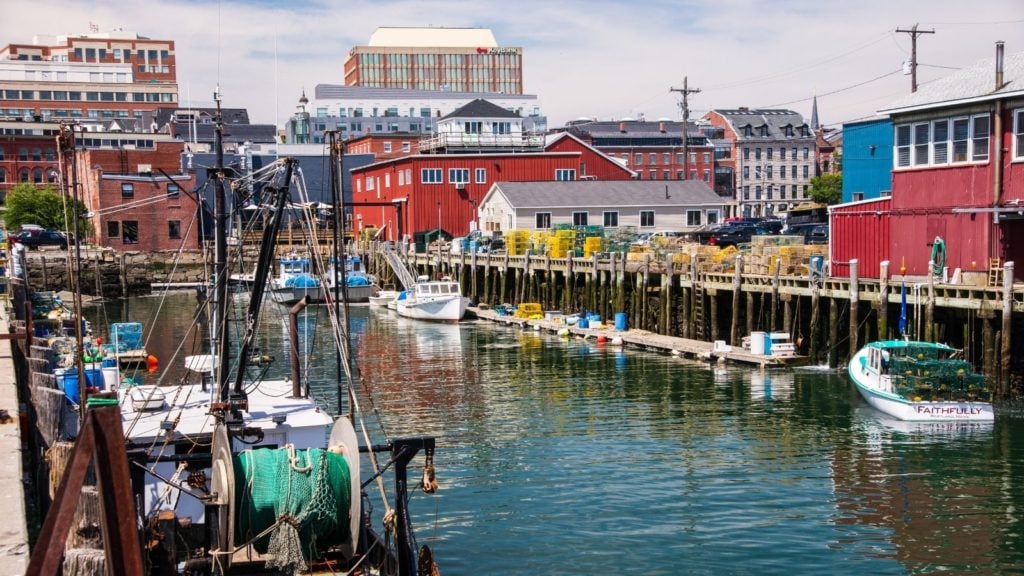 Colorful harbor in Portland, Maine (Photo: Shutterstock)