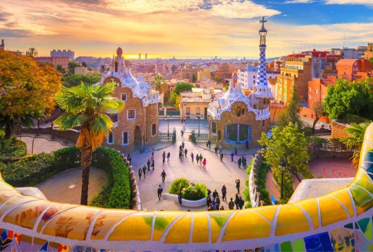 View of the city from Park Guell in Barcelona, Spain (Photo: Shutterstock)