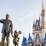 Cinderella Castle with the Partners statue in front of it