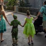 Family walking through Fantasyland near Cinderella's Castle in Magic Kingdom (Photo: Disney)