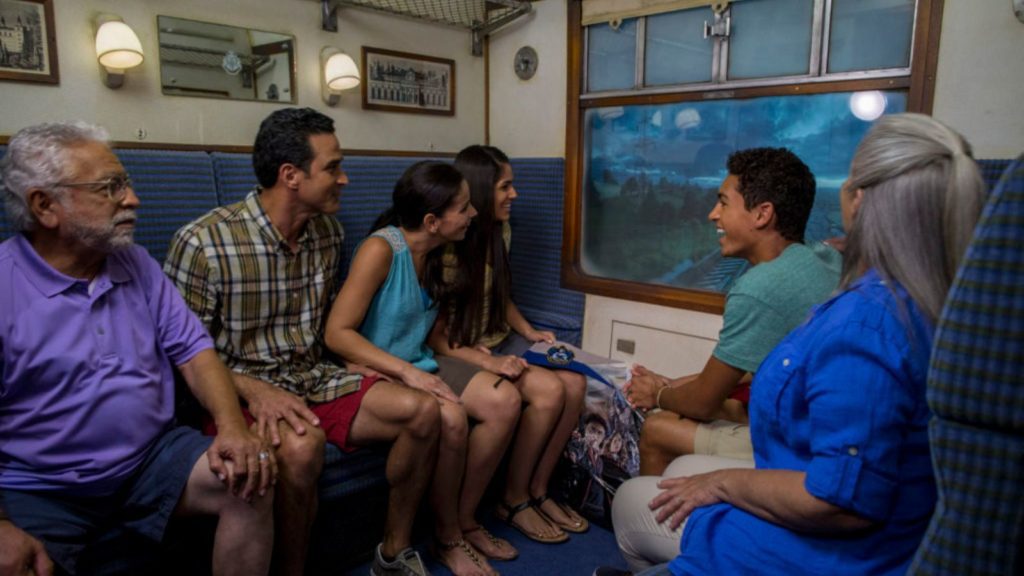 Onboard the Hogwarts Express at The Wizarding World of Harry Potter (Photo: Universal)