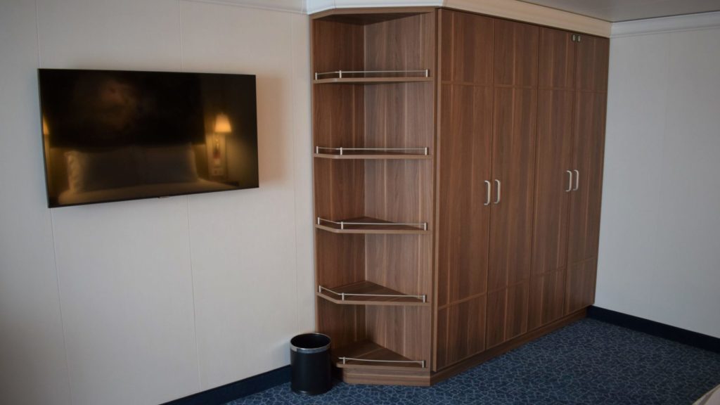 The relocated closet and entrance add more room to the accessible staterooms (Photo: Dave Parfitt)