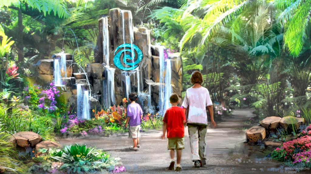 Journey of Water akan menjadi atraksi pertama yang terinspirasi oleh Moana (Kredit: Disney)