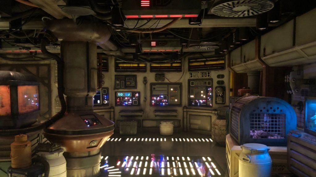 Di dalam ruang kargo Star Wars di Disney Wish (Foto: Josh Roberts)