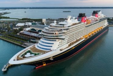 The Disney Wish sails from its new home port of Port Canaveral, Florida (Photo: Steven Diaz)