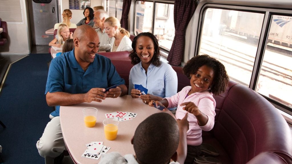 Family enjoying an Amtrak vacation (Photo: Amtrak)