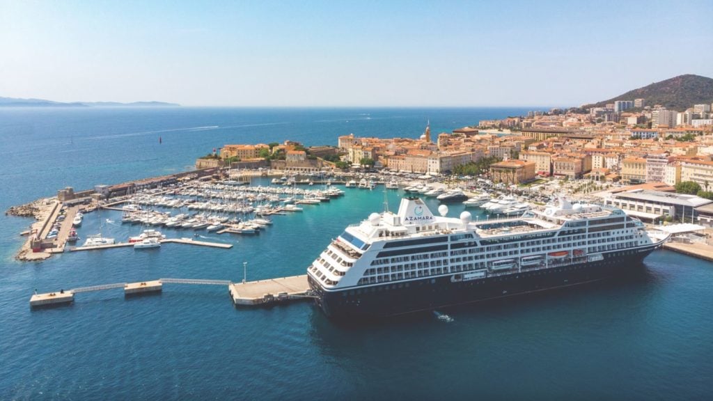 Azamara all-inclusive cruise ship in Corsica (Photo: Azamara)