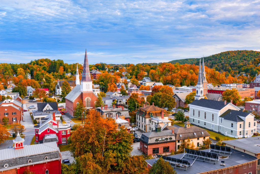 Charming Burlington, Vermont welcomes families with foliage in fall