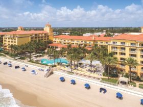 Aerial view of Eau Palm Resort in Palm Beach, Florida (Photo: Eau Palm Resort)