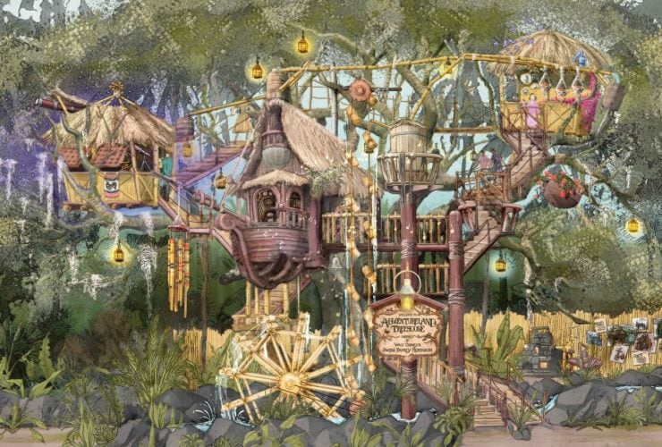 Artist's rendering of Disneyland's new Adventureland Treehouse (Credit: Disney)