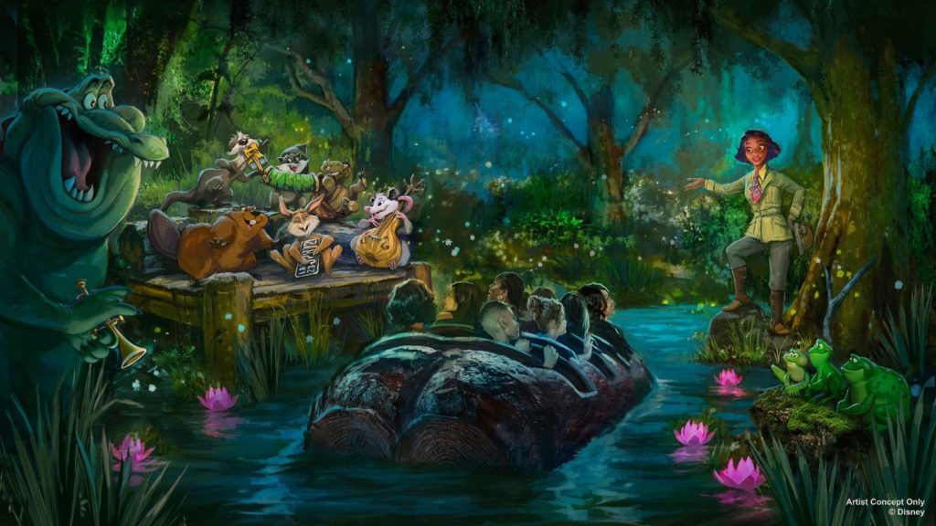 Concept art for Tiana's Bayou Adventure (Credit: Disney)