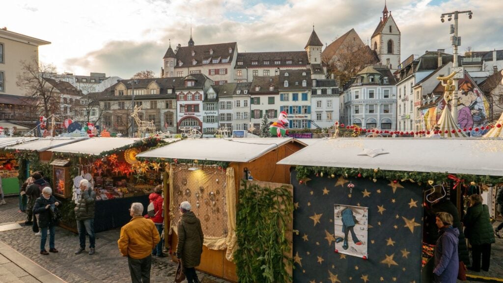 Christmas market in the old town center of Basel, Switzerland (Photo: M. Vinuesa)