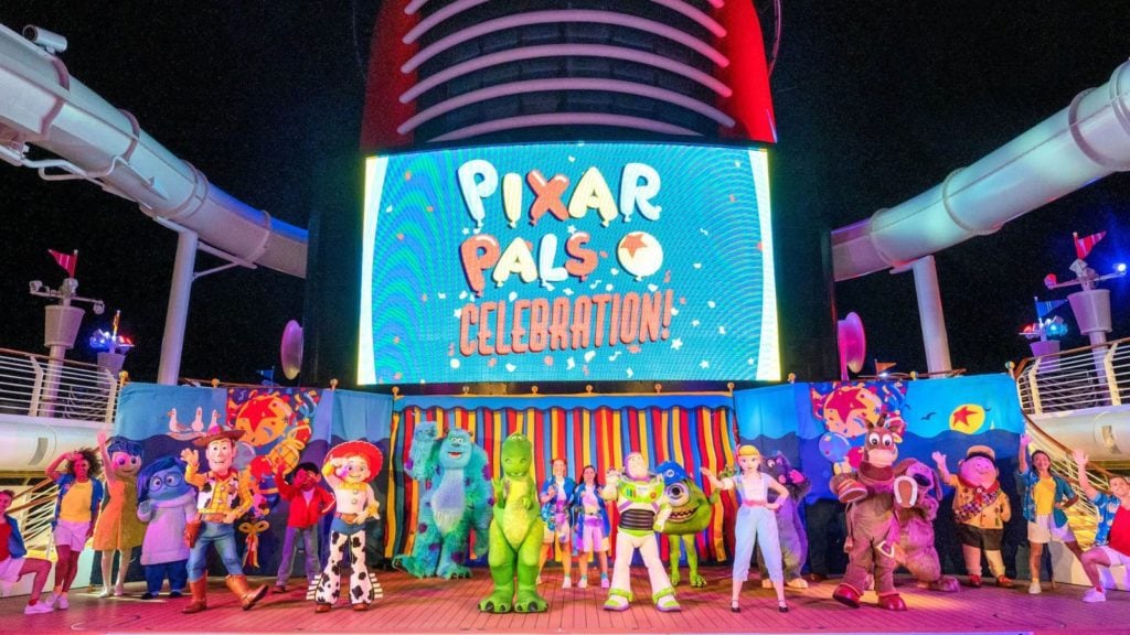 Pixar Pals Celebration is a high-energy deck party with fan-favorite Pixar characters (Photo: Kent Phillips)