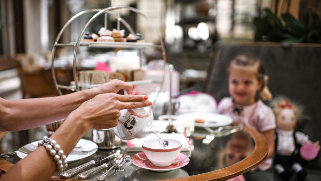 Eloise tea at the Plaza Hotel in New York, a popular mother-daughter trip destination